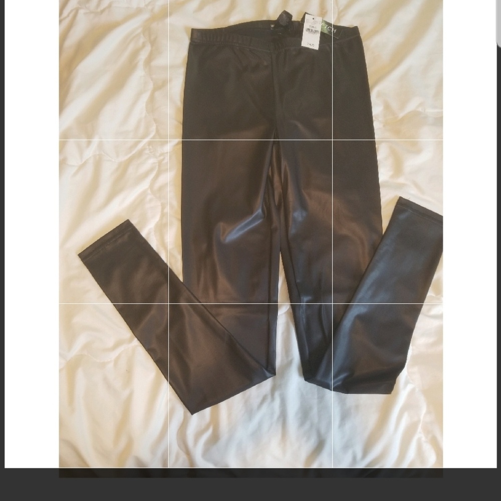 Black Leather Leggings